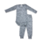 Pijama canelado estampado peixinhos - comprar online