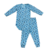 Pijama canelado estampado azul