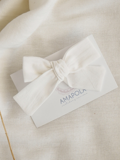 Moño Cala Gomita Blanco - comprar online
