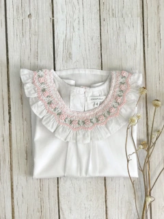 Camisa ANITA Punto Smock Sin Mangas Rosa Claro en internet