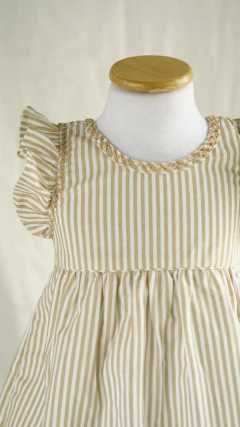 Vestido Sofi Rayita Beige en internet