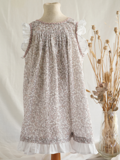 Vestido Pili Voile Florcita Rosa