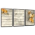 Quadros Decorativos - Conj. 3/1 Borboleta amarela e tons clean cod0385
