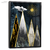 Quadro Decorativo - Abstrato solar com detalhes em dourado cod0386