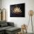 Quadro Decorativo - Flor de lótus dourada em fundo preto cod0472 na internet