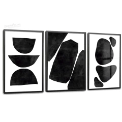Quadros Decorativos - Conj. 3/1 Contemporâneo com geometria cod0546 - comprar online
