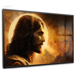 Quadro Decorativo - Jesus Cristo sob a luz radiante cod0549 - comprar online
