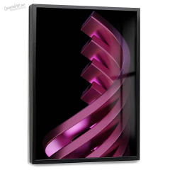Quadro Decorativo - Abstrato Roxo 3D cod0562 - comprar online