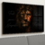 Quadro Decorativo - Metade leão, metade Jesus Cristo com 4 opção de frases cod0574