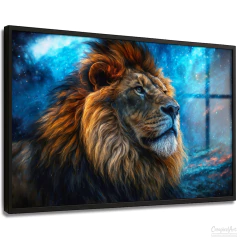 Quadro Decorativo - Leão Galáctico cod0604 - comprar online