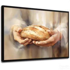 Quadro Decorativo - O Pão Nosso de Cada Dia cod0656