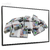 Quadro Decorativo - 200 Reais Creapixel Art cod0160 - comprar online