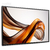 Quadro Decorativo - Abstrato Marrom e Dourado ondulado cod0199