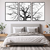 Quadros Decorativos - Conj. Árvore seca da renovação P/B cod0099 na internet