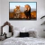 Quadro Decorativo - Família de Leões com 1 filhote Versão 2 Creapixel Art cod0028 - Creapixel Art Quadros Decorativos