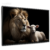Quadro Decorativo - Leão e Carneiro cod0095