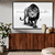 Quadro Decorativo - Leão VERSÃO 2 com frase "Nunca foi sorte, Sempre foi Deus" OLHOS AZUIS cod0039 - Creapixel Art Quadros Decorativos