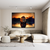 Quadro Decorativo - Leão no lago & Por do Sol cod0097 - comprar online