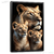 Quadro Decorativo - Leoa com 2 filhotes na vertical cod0234