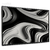 Quadro Decorativo - Abstrato ondulado preto e branco cod0167