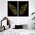 Quadros Decorativos - Conj. par de Asas Black & Gold Creapixel Art cod0060 - Creapixel Art Quadros Decorativos