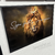 Quadro Decorativo - Leão com frase versão "Seja forte e corajoso." cod0066 na internet