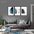 KIT EXCLUSIVO - CONJ. DE QUADROS + TAPETE ABSTRATO LUXURY OCEANO (EXCLUSIVIDADE CREAPIXEL ART) - comprar online
