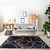 Tapete Decorativo - Preto & Abstrato circular T003