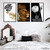 Quadros Decorativos - Conj. trio Leão Black & Gold Creapixel Art cod0059 - Creapixel Art Quadros Decorativos
