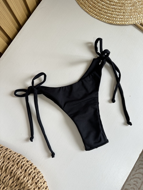 Calcinha fio duplo amarração | preto - comprar online