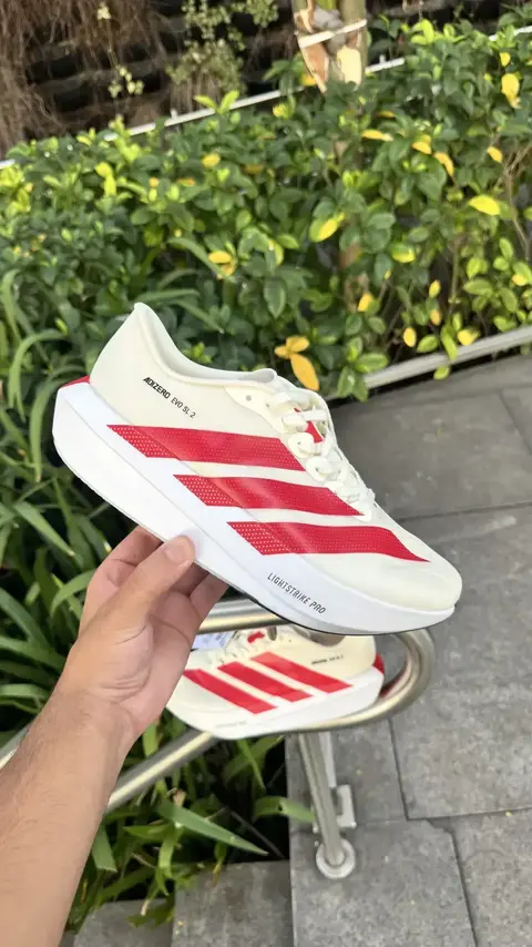 ADIZERO EVO SL 2 Branco e Vermelho