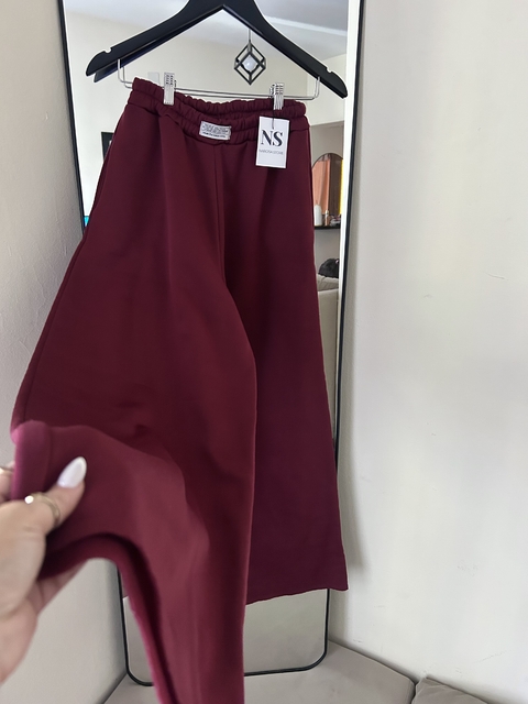 Pant Zara liso Borgoña - comprar online
