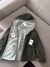 Campera Impermeable Reversible 2 en 1 verde militar / Pistacho - NARCISASTORE