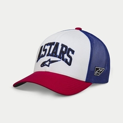 GORRA ALPINESTARS DUNKER TRUCK BLANCO/ROJO/AZUL OS