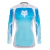 JERSEY MUJER FOX 180 SHIELD WHITE/BLUE