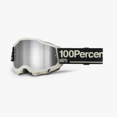 GAFAS 100% ACCURI 2 MOTO/MTB GLOW LENTE SILVER ESPEJO