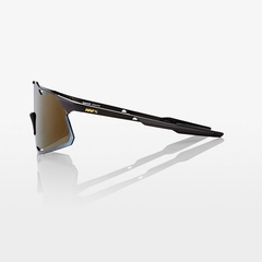 GAFAS 100% HYPERCRAFT MATE NEGRA SOFT LENTE DORADO ESPEJO en internet
