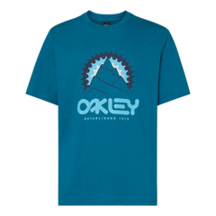 CAMISETA OAKLEY MOUNTAINS OUT B1B AURORA BLUE