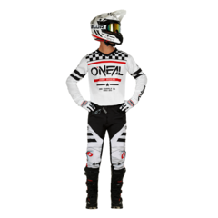 UNIFORME NIÑO ONEAL ELEMENT SQUADRON WHT/ BLK