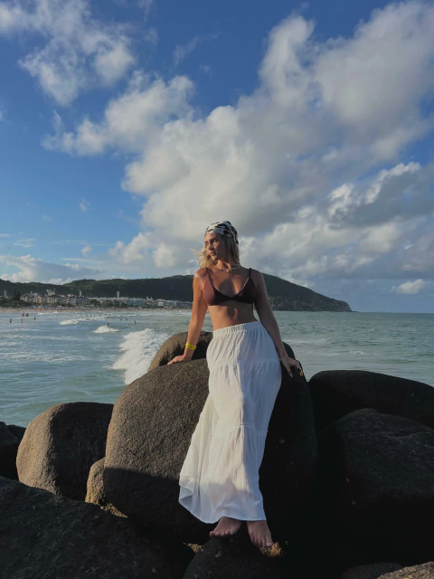 Pollera Creta Bambula - comprar online