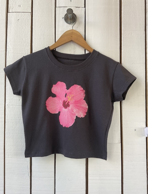 remera Baby Tee Flor
