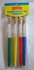 Set X 4 Pinceles Taponador Ponceador Cerdas Duras Bomeijia