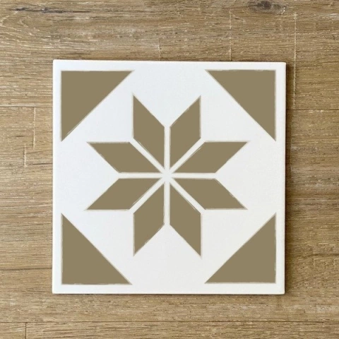 Plantilla Stencil Flor Geometrica 15x15 Decox2lab