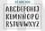 Stencils - Linea Abc 3 - Hyn
