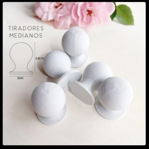 Tiradores Medianos X5u - Caroline Shabby Chic