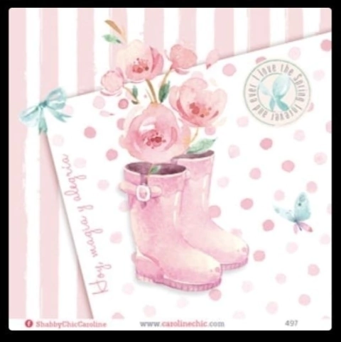 Lamina Autoadhesiva Caroline Shabby Chic - CH497