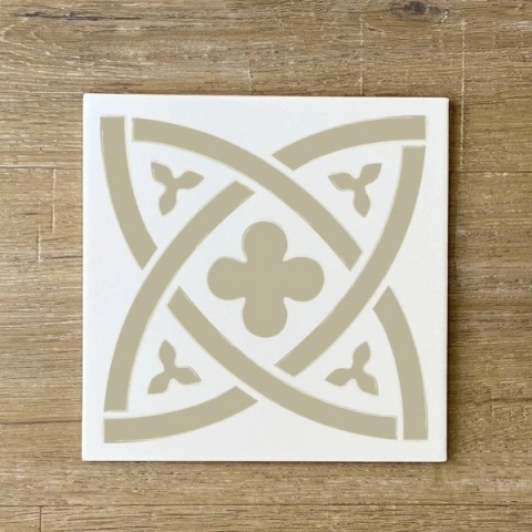 Plantilla Stencil Modelo TREBOL CELTA 30x30 - Decox2lab