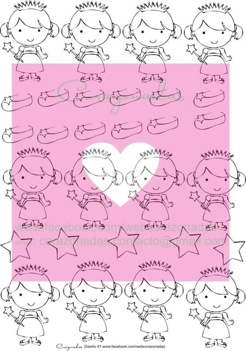 Calco Vitrificable Contorno - Linea Infantil D41 Negro