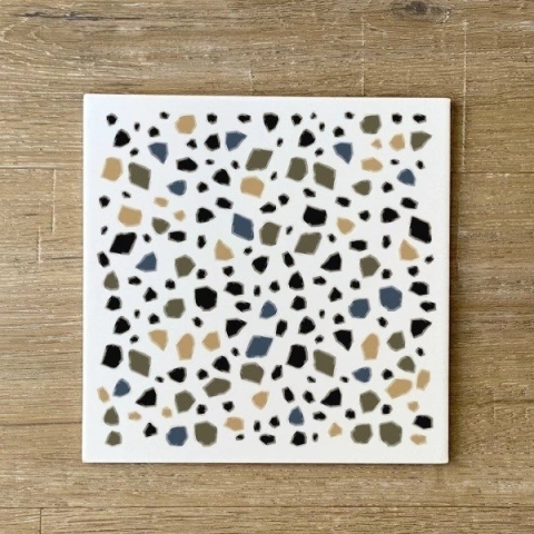 Plantilla Stencil Modelo Terrazo 30x30 Decox2lab