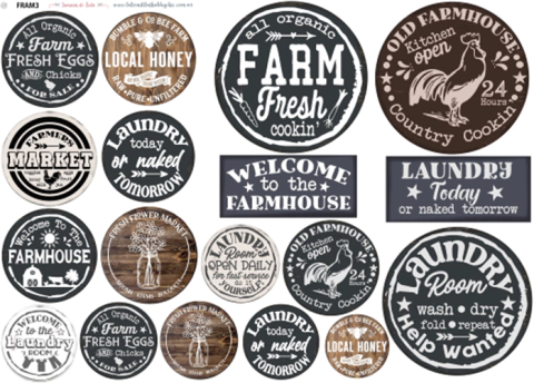 La Tiendita Shabby Chic - Lamina De Seda 50x70 - FRAM3